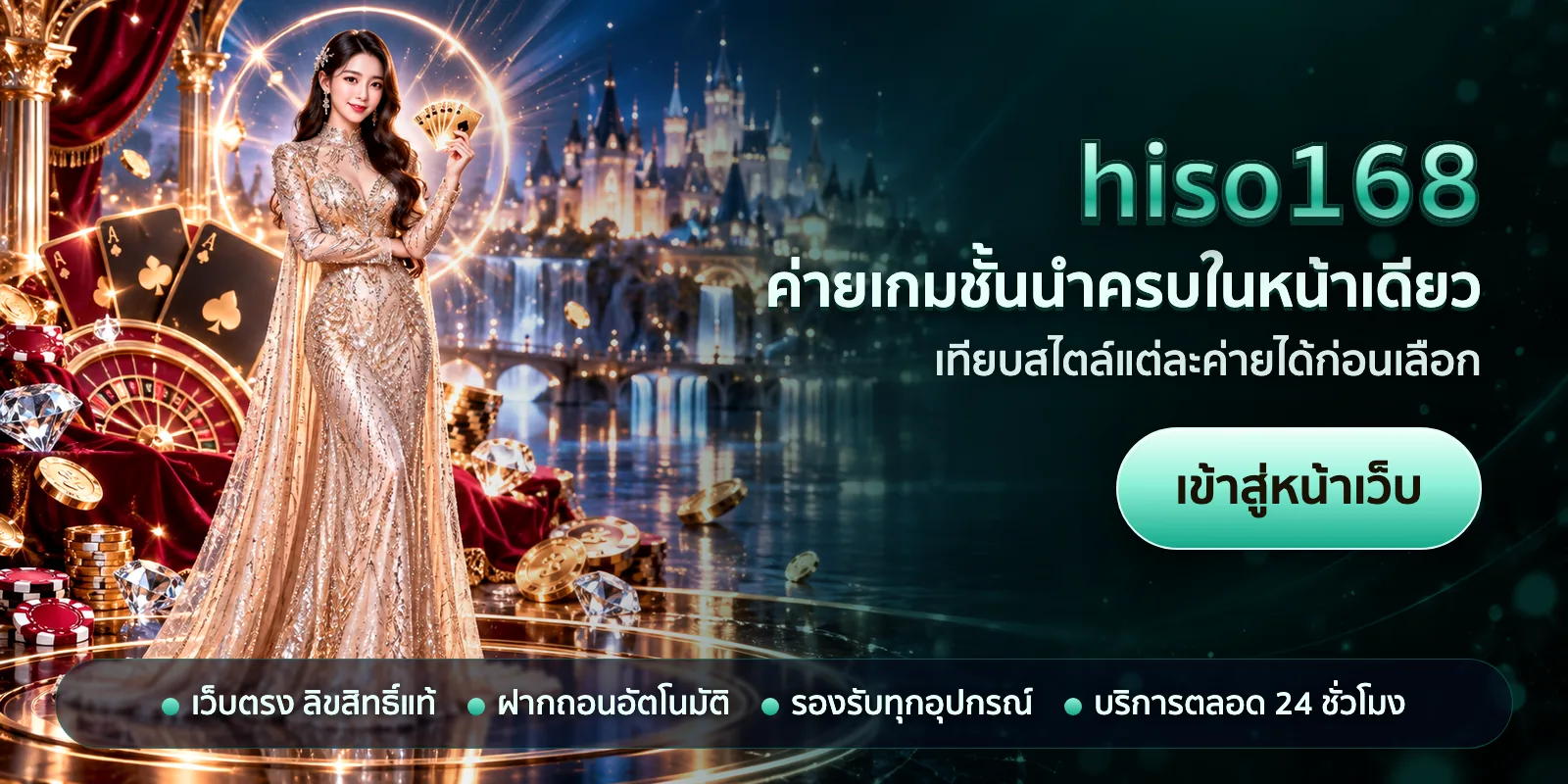 ภาพหัวเรื่องของ hiso168 ชุดที่ 3 — ค่ายเกมชั้นนำครบในหน้าเดียว